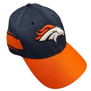 NEW ERA 39THIRTY Denver Broncos Football Flex Fit Baseball Cap Hat S/M NFL